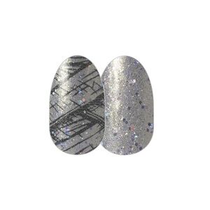 Color Street COFFIN BREAK Mummy Silver & Black Halloween Holographic Set